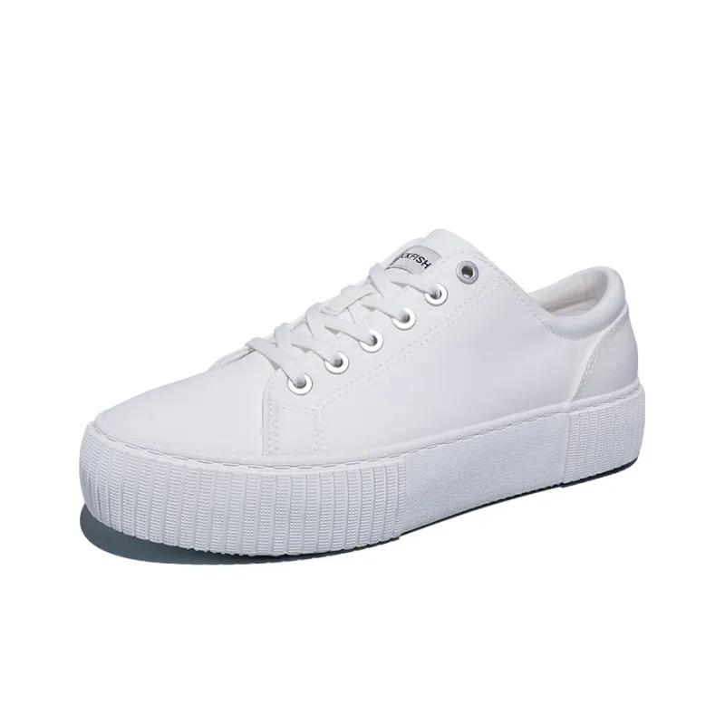 Rockfish Low Top Canvas Shoes Women's White-1