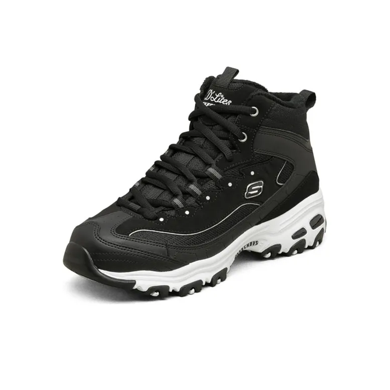 Skechers D'Lites 1.0 High 'Black' Women's-2