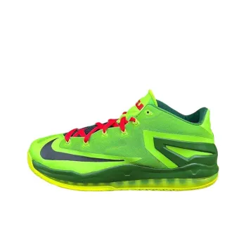 Nike Lebron 11 Cushioned Slip Resistant Low Top Basketball Shoes Men's Green