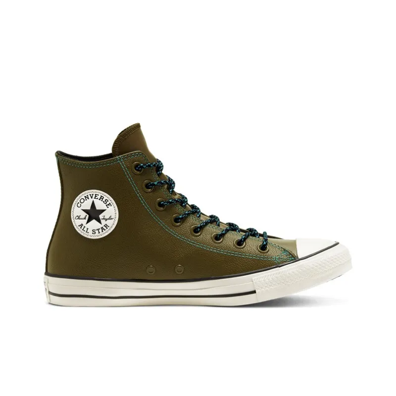 Converse Tumbled Leather Chuck Taylor All Star 'Green White'-1