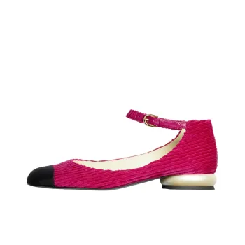 CHANEL Flat Shoes Women's Peach Pink