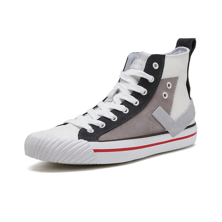 PONY Anti-Slip And Wear-Resistant Coverage Support High-Top Canvas Shoes Women's White-1