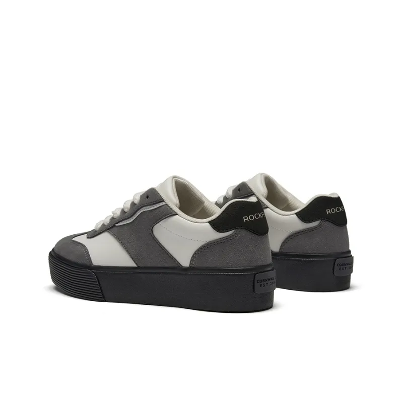 Rockfish Anti Slip Wear Resistant Low Top Skateboard Shoes Women's Gray-3