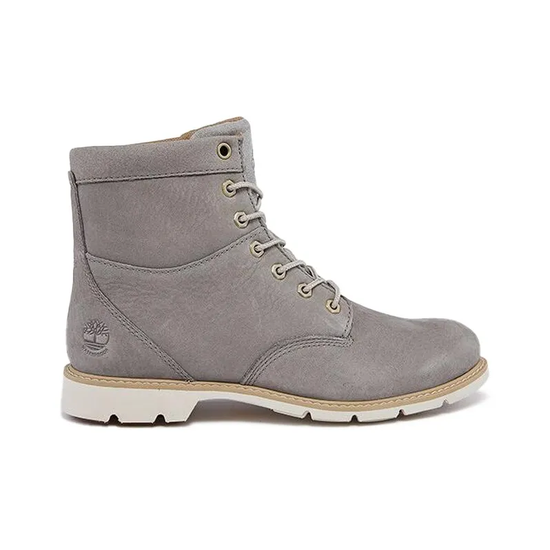 Timberland Campton 6 Inch Waterproof Wide Fit Boots 'Grey Nubuck' Women's-1