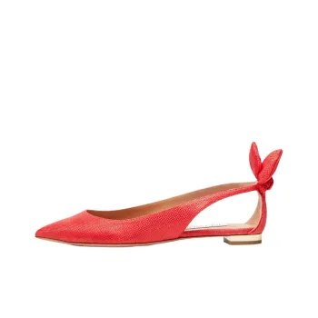 AQUAZZURA Bow Tie Ballet Women's Casual Shoes Women's Pink