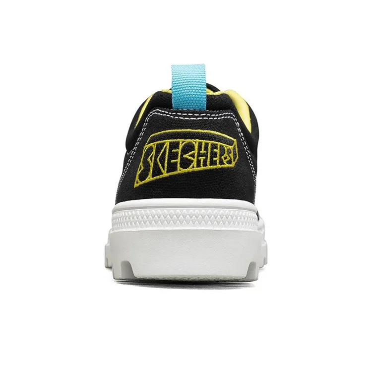 Skechers Jeremyville X Skechers Roadies Low Top Canvas Shoes Black Women's-3