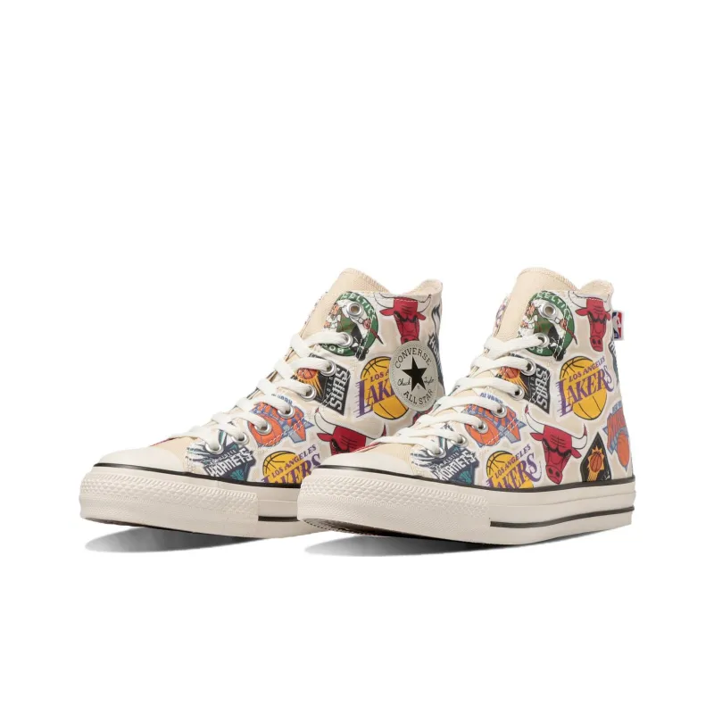 Converse All Star X Nba Hi 'Off White Multi color'-2