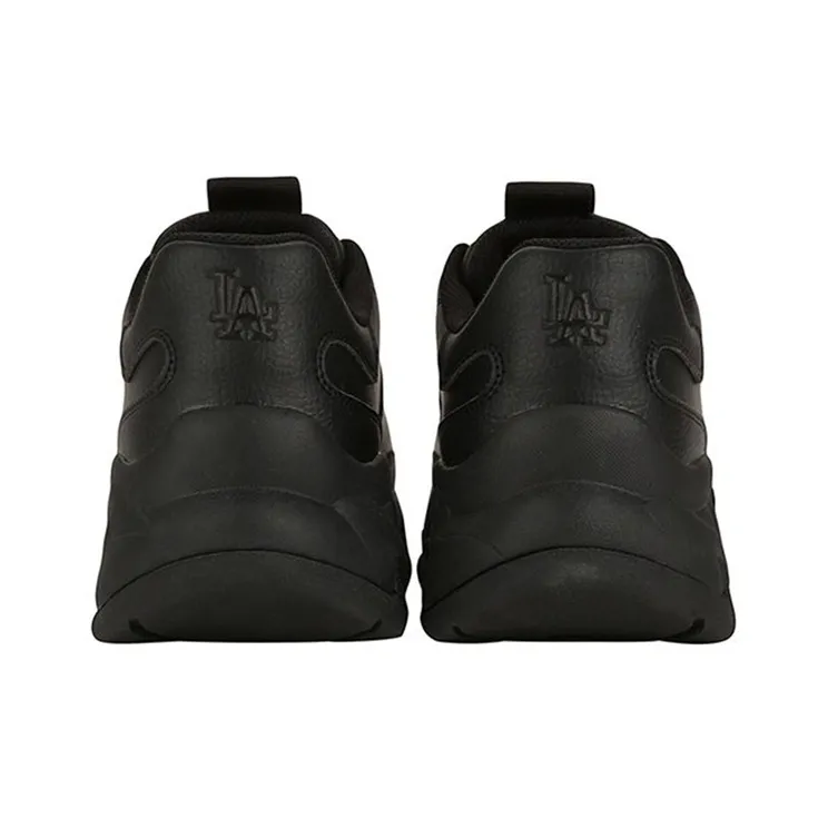 MLB Big Ball Chunky Wear Resistant Low Top Chunky Sneakers Unisex Black-3