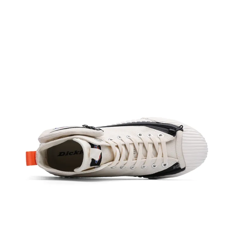 Dickies Canvas Shoes Men High Top Beige-2