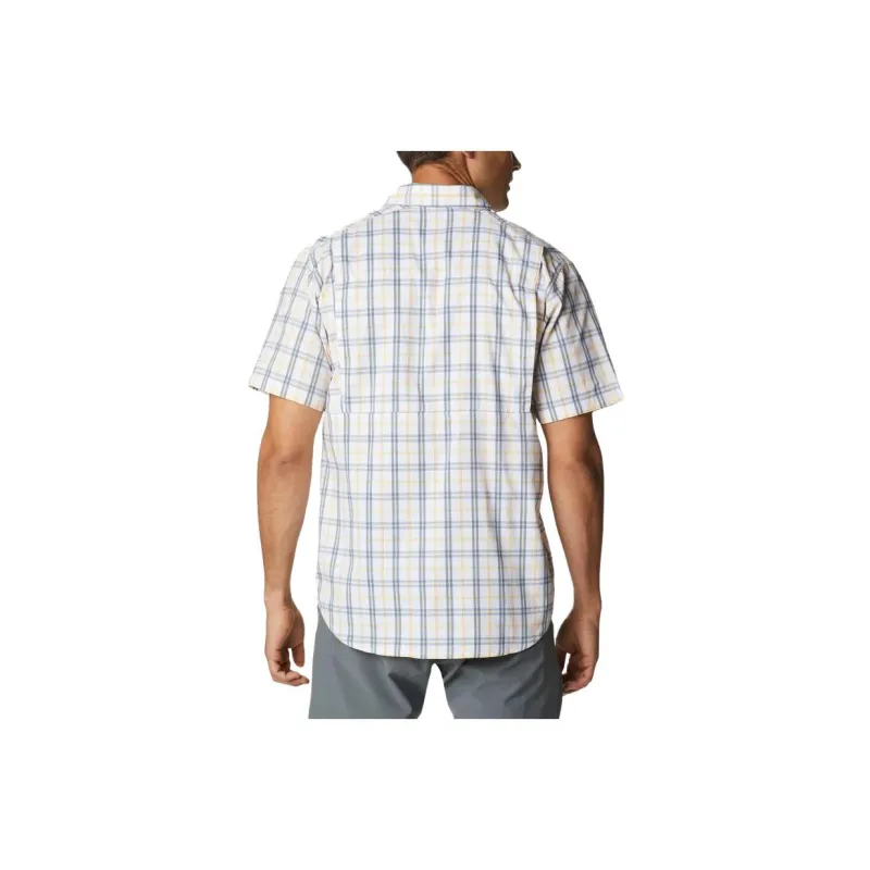 Columbia Shirt Men's White Plaid-1