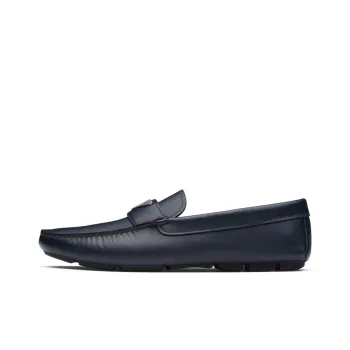 PRADA Triangle logo Penny slot Loafers