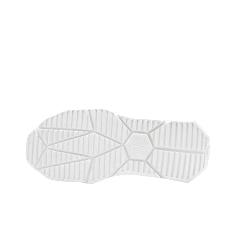 NORVINCY Chunky Sneakers Unisex Low Top Bright Gray-4