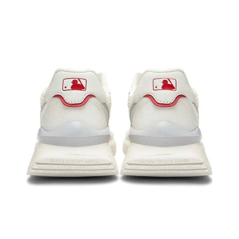 MLB Chunky Runner Boston Red Sox Anti Slip Wear Resistant Low Top Double Layer Chunky Sneakers Unisex Ivory-3