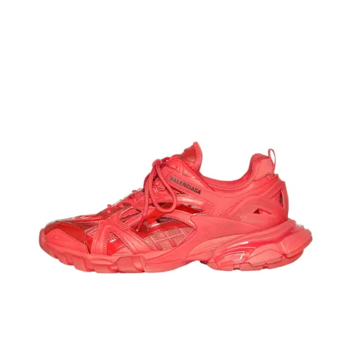 Balenciaga Track.2 Clear Sole Red