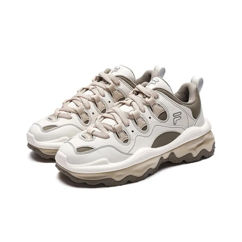 FILA FUSION QD96 Athletic Shoes 'White Brown'-2