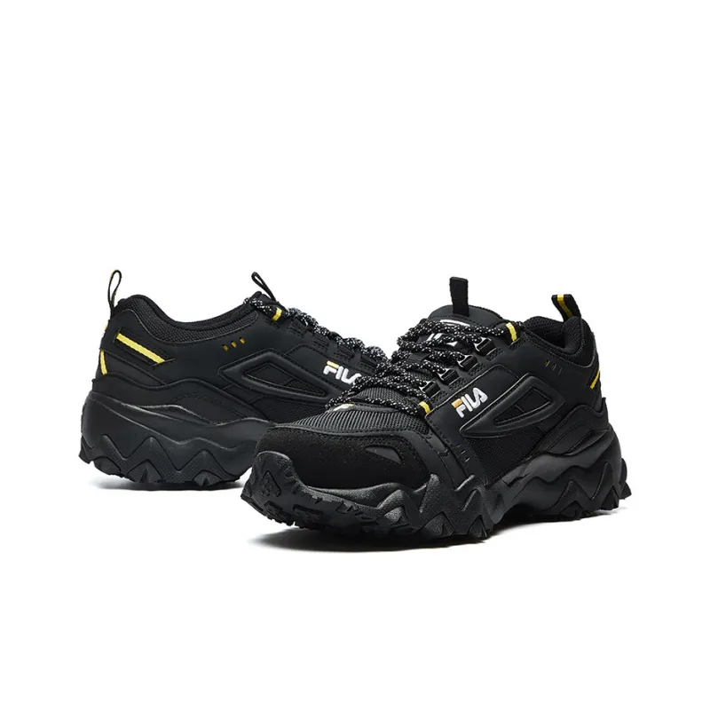 FILA Oakmont Low Top Clunky Sneaker Black/Yellow-3