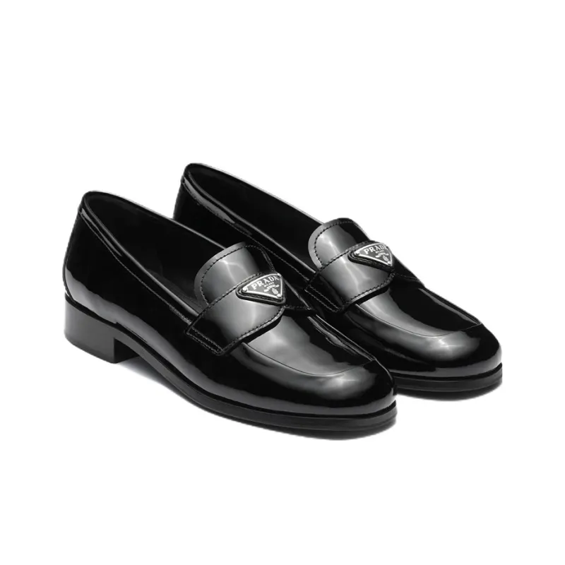 PRADA Patent Leather Loafers 'Black' Women's-2