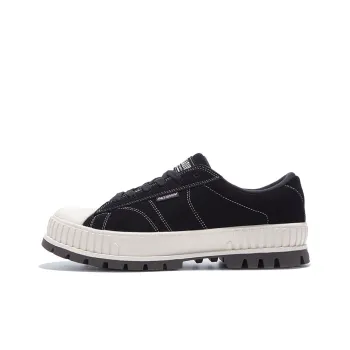 Palladium Pallashock90Sde Low Top Canvas Shoes Unisex Black Smoke White