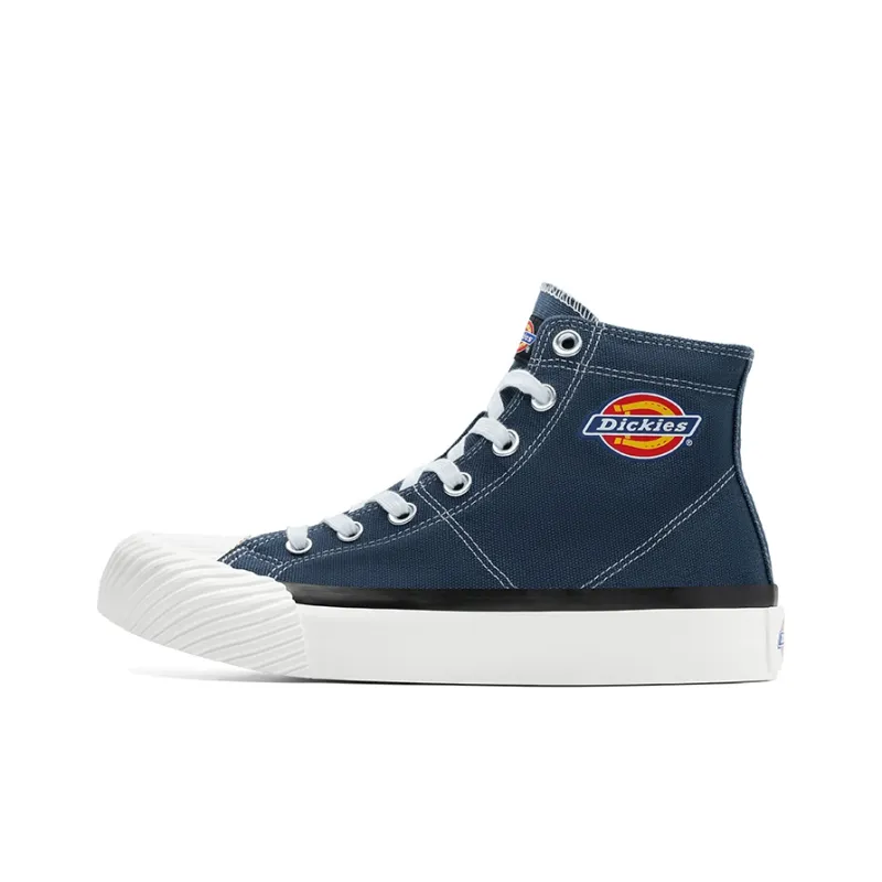Dickies Canvas Shoes Unisex High Top Blue-0