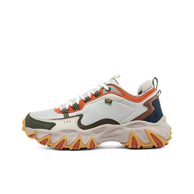 Skechers Wildfire Shoes Cushioning Abrasion Resistant Support Low Top Chunky Sneakers Men's Gray-0