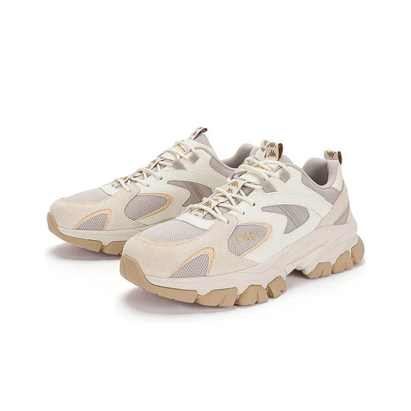 Kappa Low-Top Chunky Sneakers Unisex White Gray-2