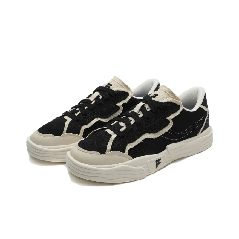 FILA FUSION Pop Skate Shoes 'Black White' Women's-1