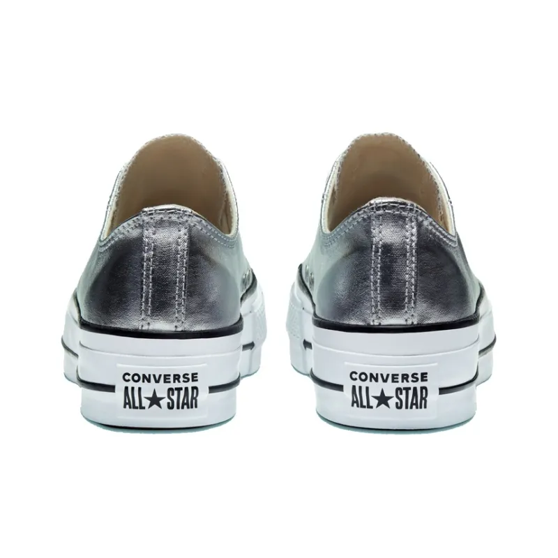 Chuck Taylor All Star Women's Converse Lift Ox 'Silver' Women's-4
