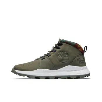 Timberland Brooklyn Euro Sprint Boots 'Olive Green And Camouflage Collar'