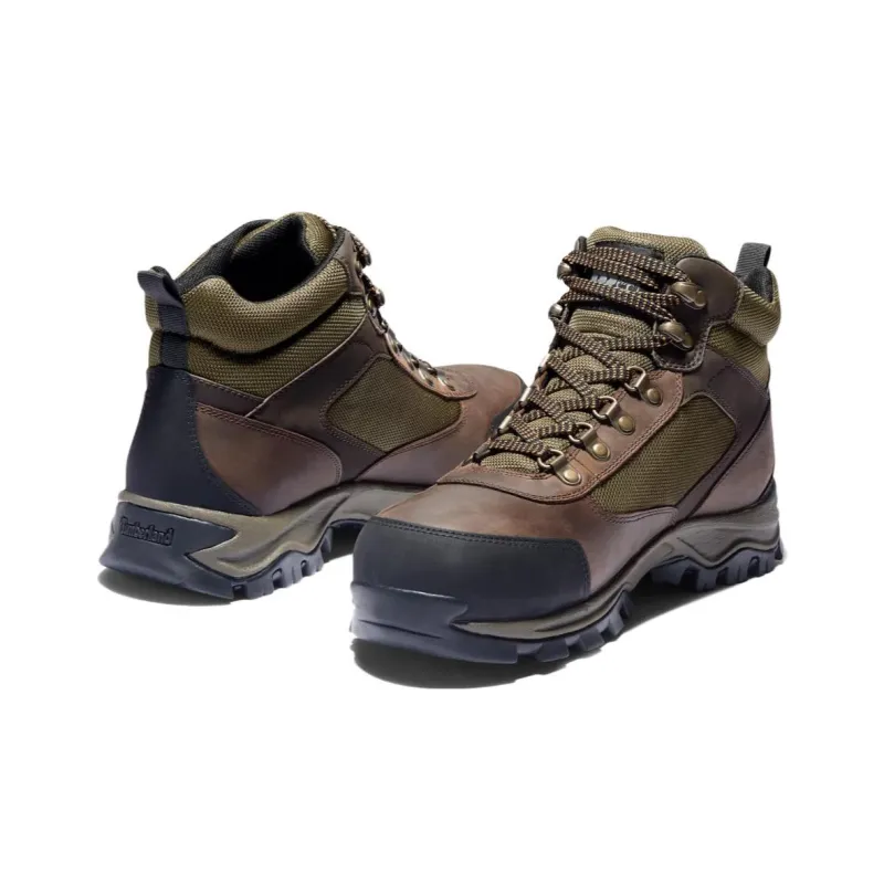 Timberland Keele Ridge Wear-Resistant Ankle-Length Outdoor Boots Brown Green-2