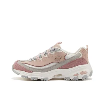Skechers D'Lites 1.0 Low Running Shoes Pink/White Women's