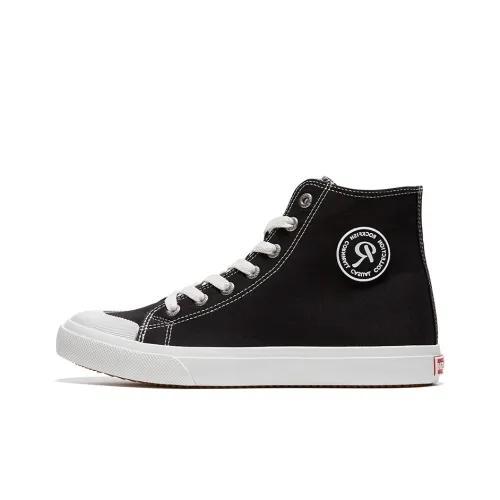 Rockfish Canvas Shoes Women's High-Top Black