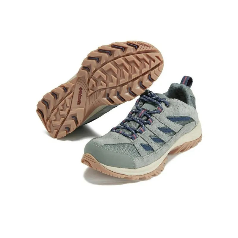 Columbia Crestwood Waterproof And Breathable Low Top Outdoor Shoes Women's Gray Green-4