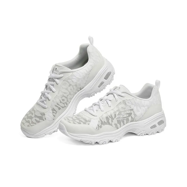 Skechers D Lites 1.0 Low Top Sneakers 'Cream White' Women's-2