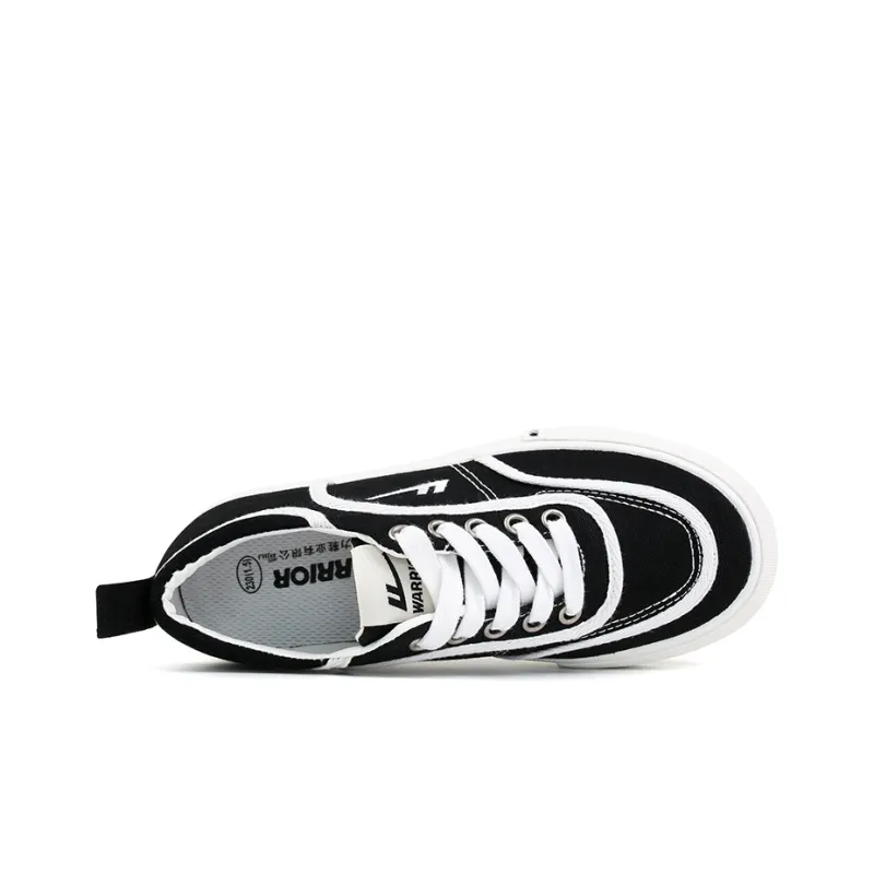 WARRIOR Canvas Shoes Women's Low Top Black-2