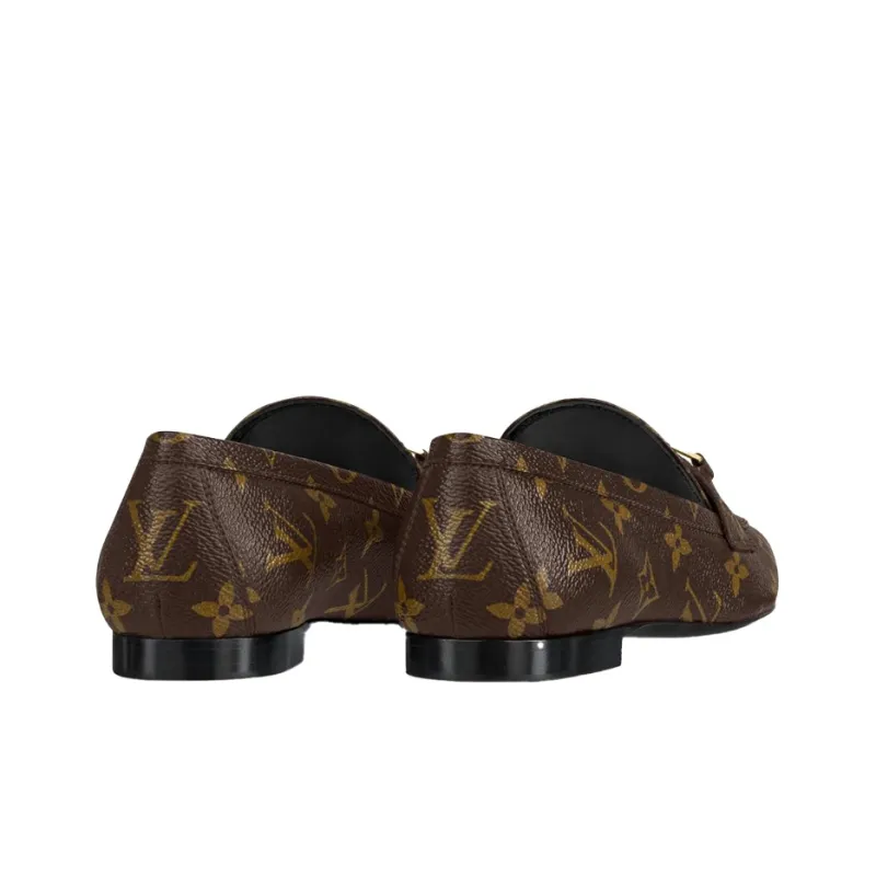 LOUIS VUITTON Lv Upper Case Flat Loafers 'Brown Monogram' Women's-4