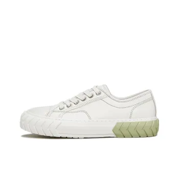 Both Low-Top Canvas Shoes Women's White Green