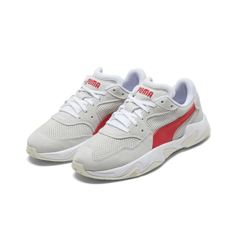 PUMA Storm Street Trainers 'White Red'-1
