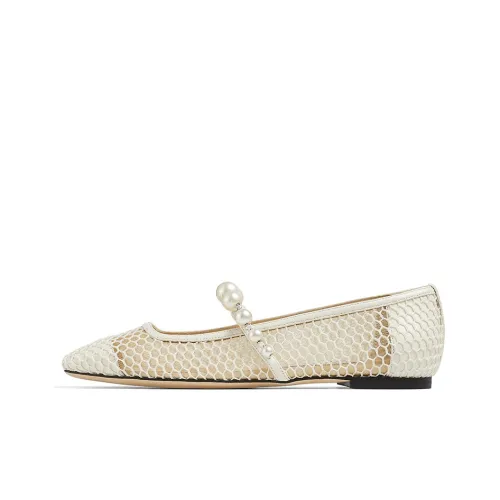 Jimmy Choo Mary Jane Shoes Women's Low Top White