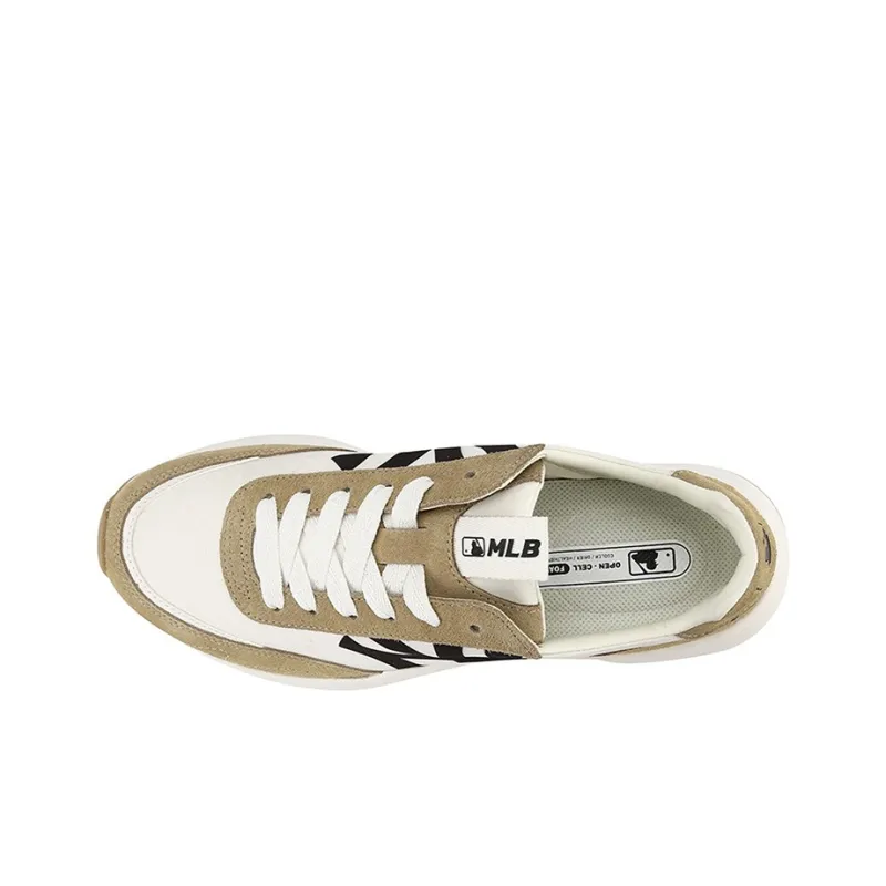 MLB Chunky Jogger New York Yankees Anti Slip Wear Resistant Low Top Chunky Sneakers Unisex Khaki-3