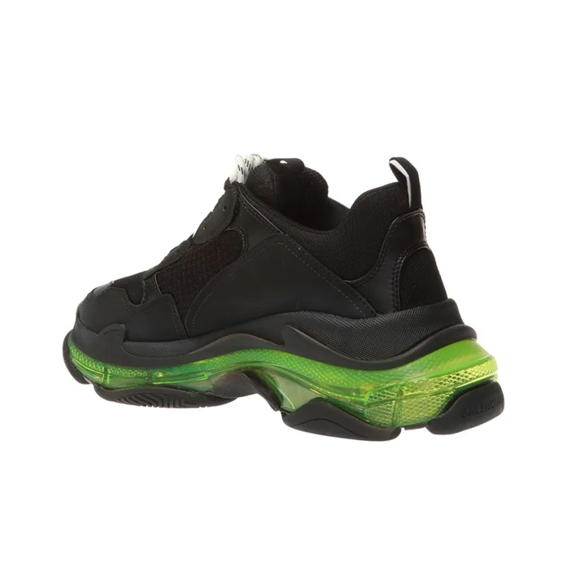 Balenciaga Triple S Sneaker 'Black Yellow Fluo'-4