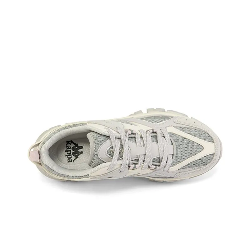 Kappa Shock Absorbers With Slip Resistant And Abrasion Resistant Properties Low Top Chunky Sneakers Unisex Crystal Gray-2