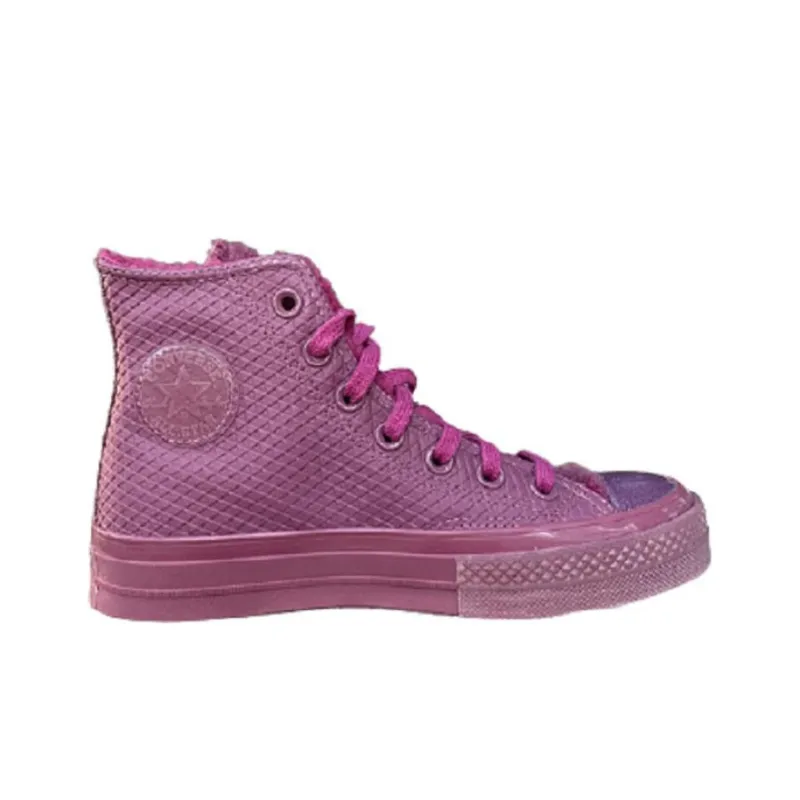 Converse 1970s Anti Slip Wear Resistant High Top Canvas Shoes Women's Purple-1