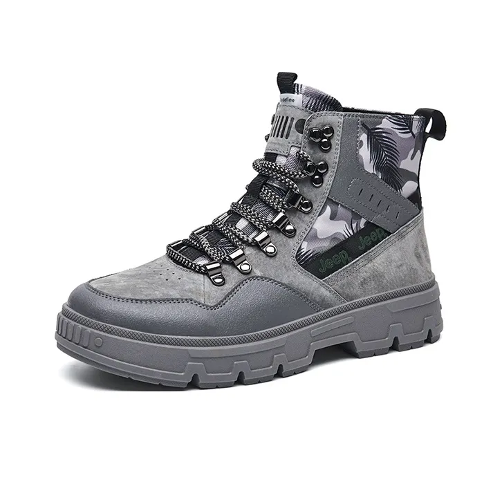 Jeep Outdoor Boots Men Gray-3