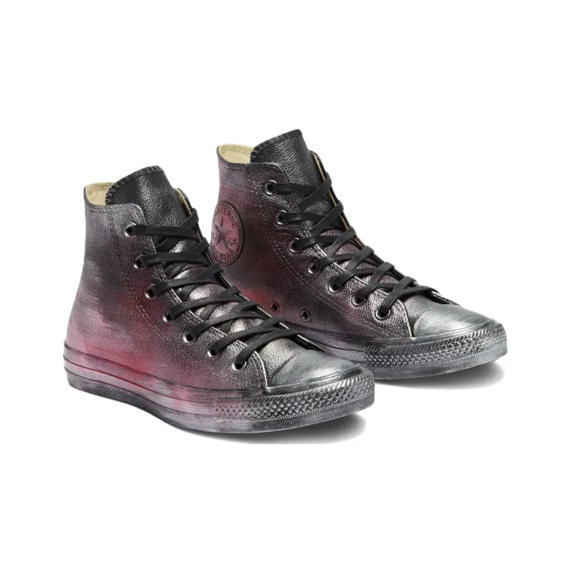 Converse Chuck Taylor All Star Waxed Metal Anti Slip And Wear Resistant Coverage High Top Canvas Shoes Men's Red-2
