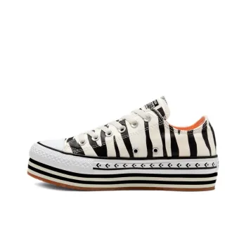Chuck Taylor All Star Women's Converse Platform Low 'Sunblocked Zebra' Women's