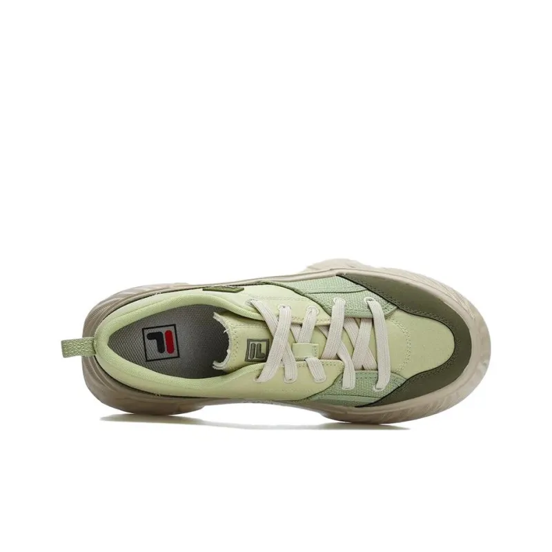 FILA Fosso Anti Slip And Wear Resistant Lightweight Low Top Canvas Shoes Men's Avocado Green-2