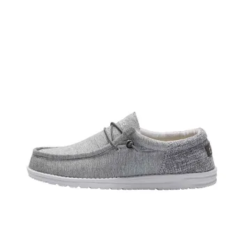 Heydude Canvas Shoes Men Low Top Gray