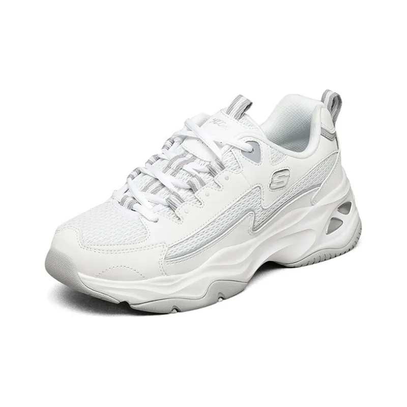 Skechers D'lites 4.0 Low Sneaker Gs White Women's-2