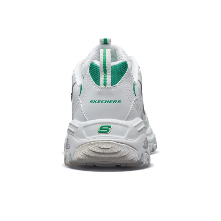 Skechers D'lites 1.0 Running Shoes White/Green-3