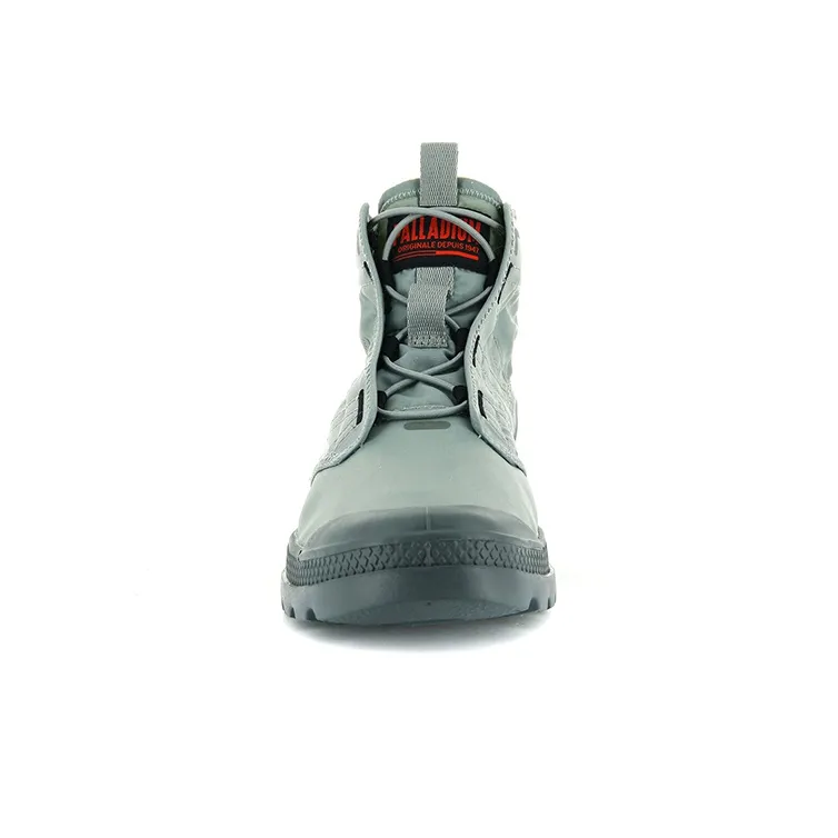 Palladium Pampa Canvas Shoes Unisex High Top Slate Gray-3